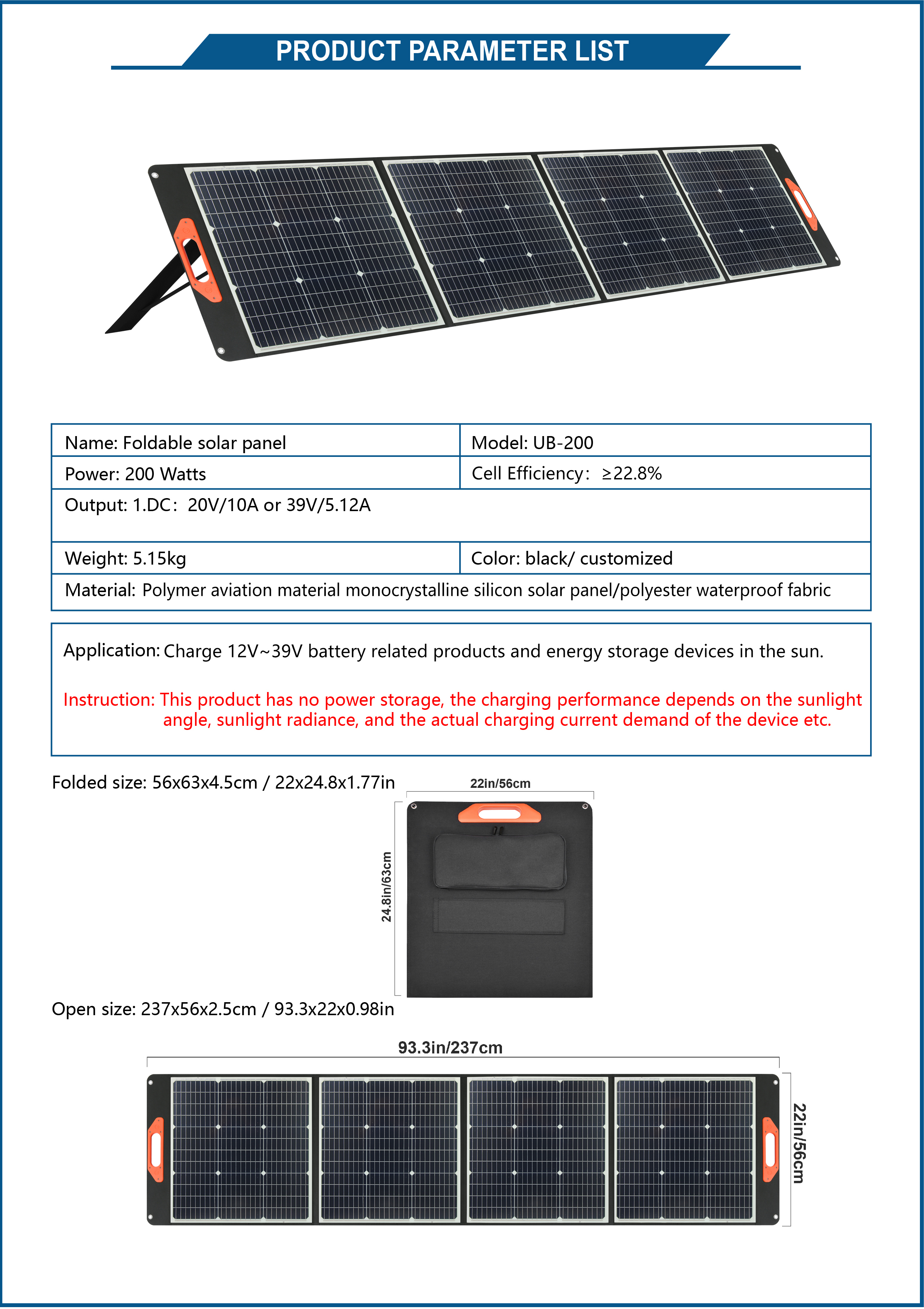 Faltbares Solarpanel