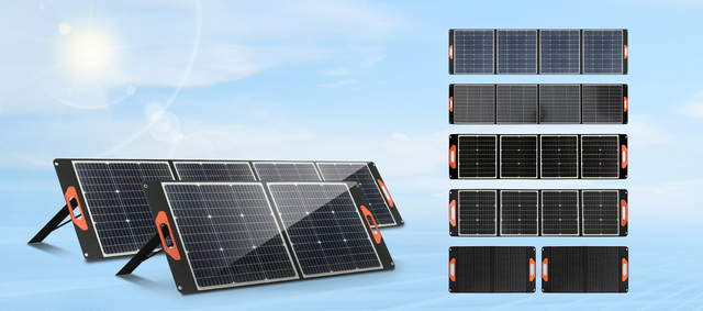 Tragbares, wasserdichtes 400-W-Design und faltbare Solarmodule für den Außenbereich