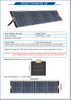 Monokristallines Silizium-Solarmodul für den Außenbereich, tragbare Photovoltaik-Falttasche