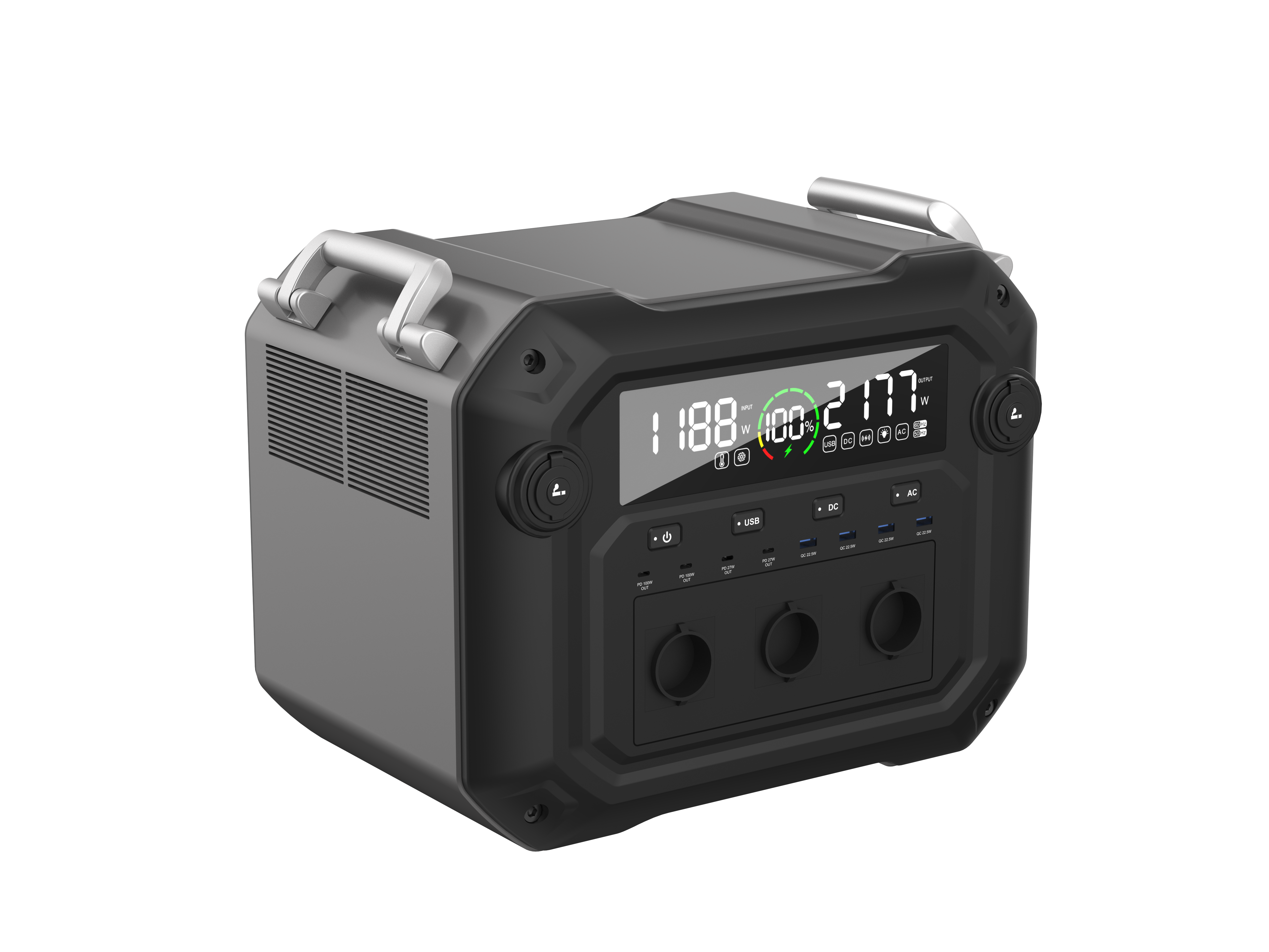 Mehrere Lademodi 3600 W LiFePO4 Family Outdoor Camping tragbare Ladestation