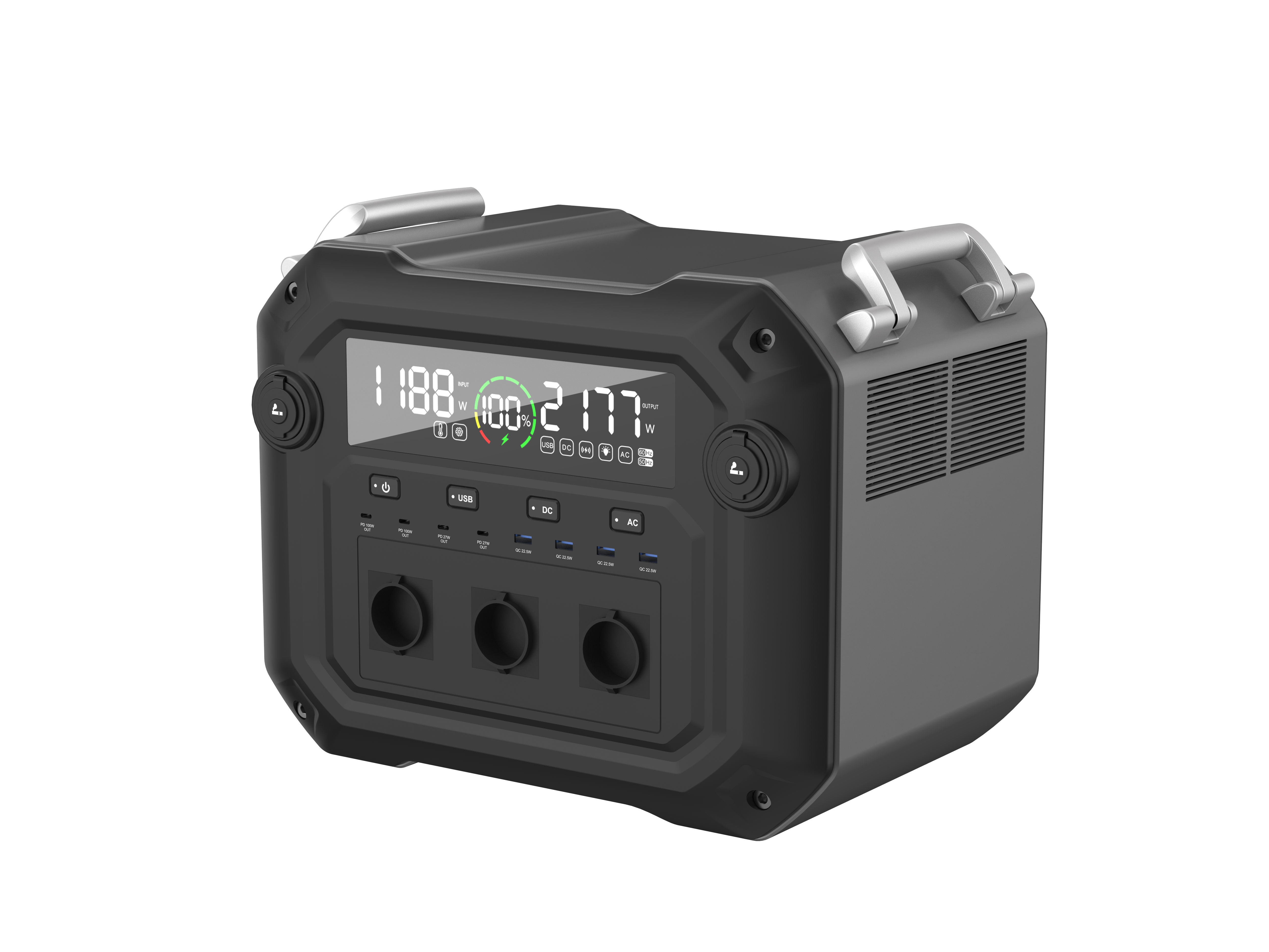 Mehrere Lademodi 3600 W LiFePO4 Family Outdoor Camping tragbare Ladestation
