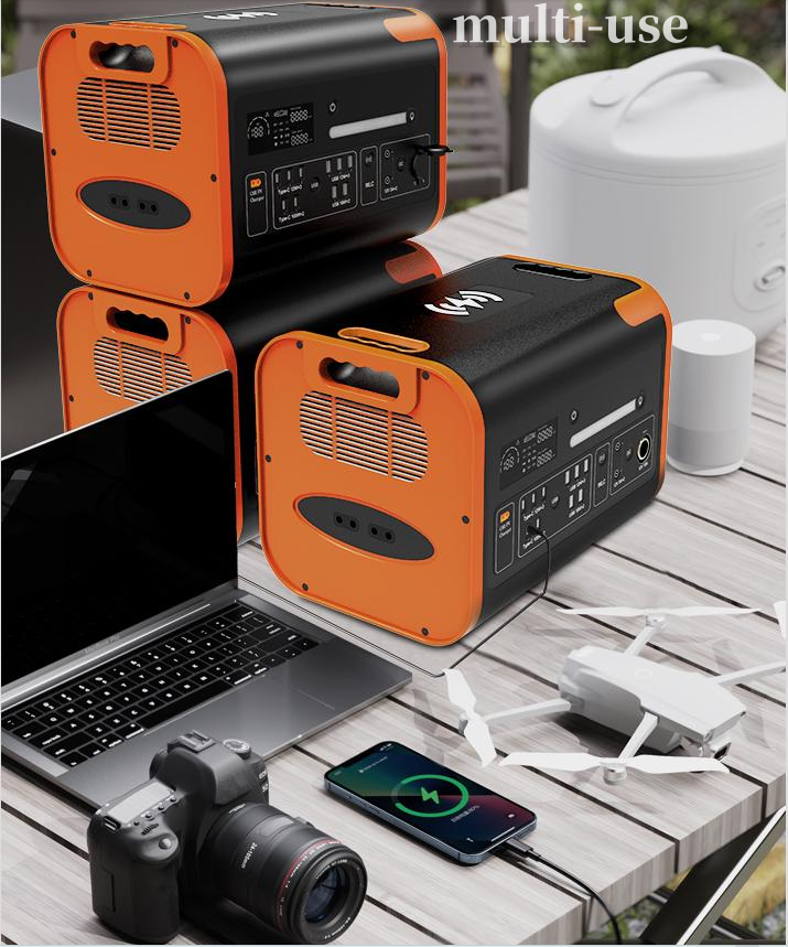 2200 W tragbares wiederaufladbares Kraftwerk LiFePO4 Batterie Camping Solargenerator