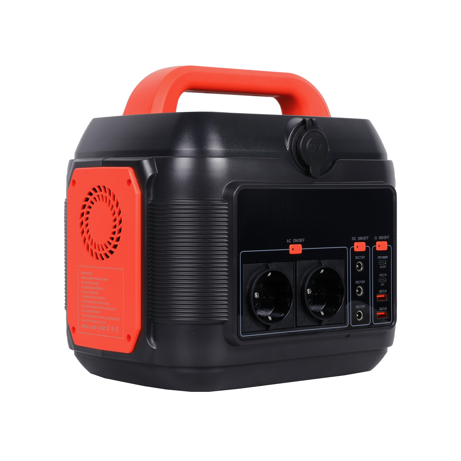 Pd100W wiederaufladbarer tragbarer Solargenerator mit 600 W Ausgang, Notfall-Haushaltskraftwerk