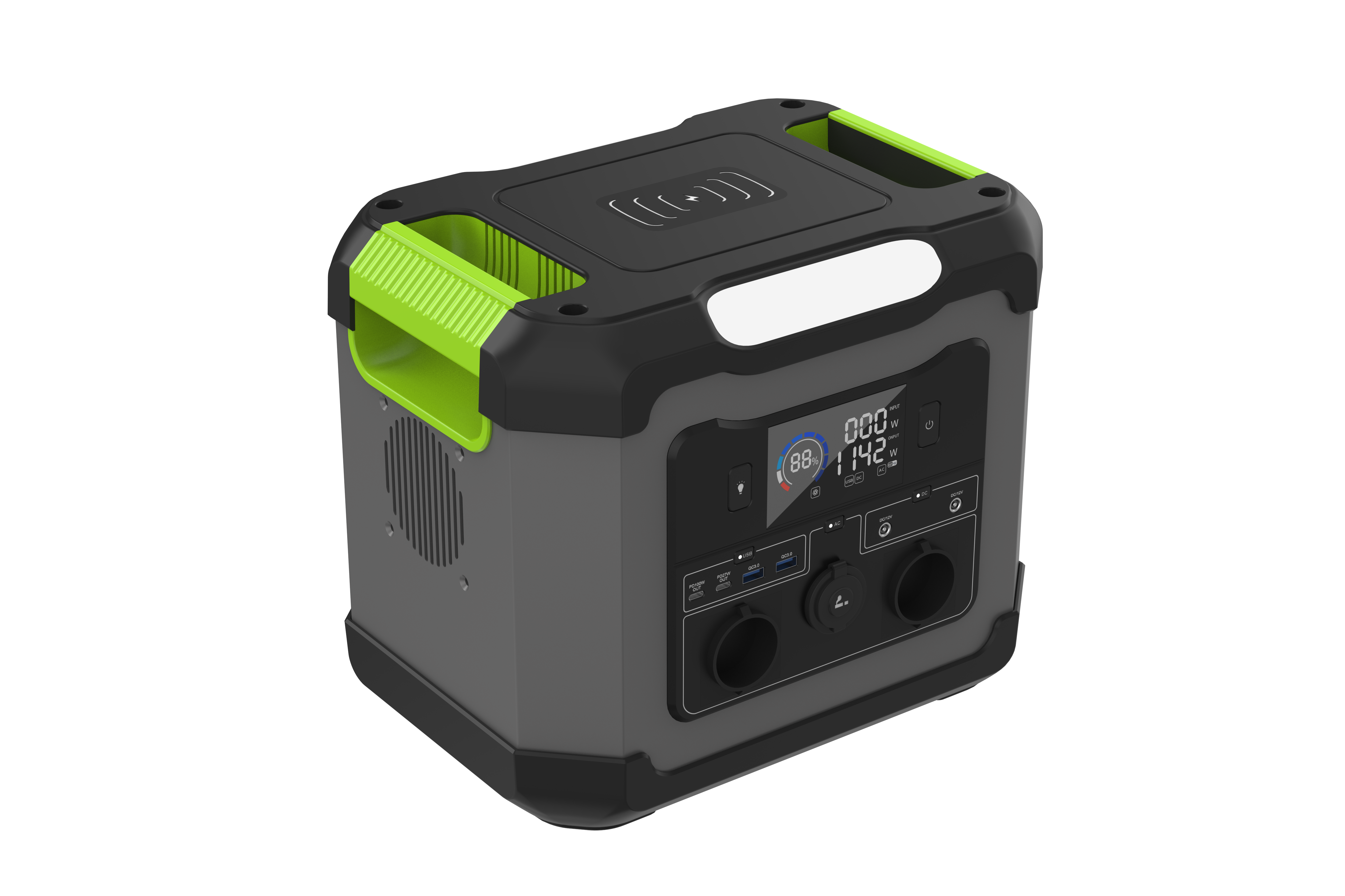 1200WLiFePO4 Batterie Camping tragbares Kraftwerk Solargenerator Energiespeicher